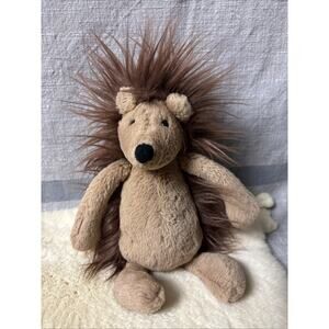 Jellycat London Bashful Spike Hedgehog Plush Stuffed Animal Toy Small - Retired
